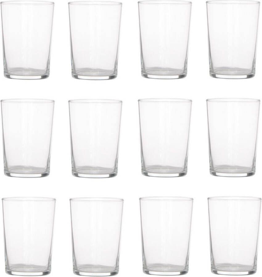 Bormioli Rocco 12x Stuks waterglazen drinkglazen basic 500 ml Drinkglazen