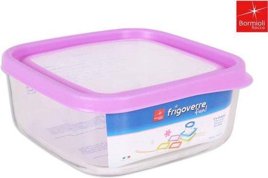 Bormioli FRIGOVERRE FUN SQUARE 19x19 FUCSIA