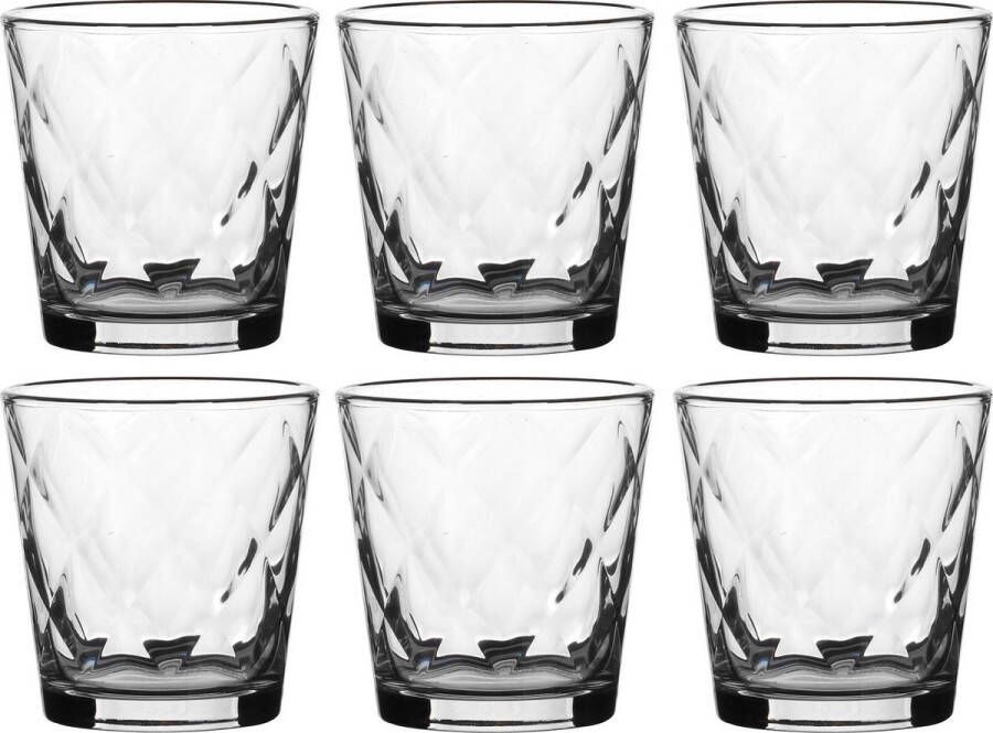 Bormioli Rocco 12x Kaleido waterglazen set 240 ml transparant Keukenbenodigdheden Glazen Drinkglazen