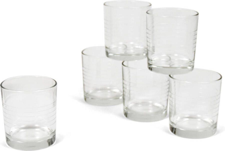 Bormioli Rocco 12x Stuks waterglazen transparant 240 ml Glazen Drinkglas waterglas tumblerglas