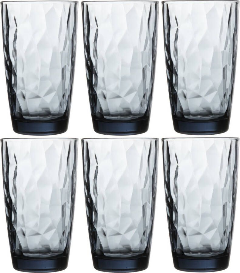 Bormioli Rocco 18x Stuks waterglazen sapglazen blauw 470 ml Glazen longdrinkglazen