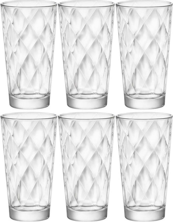 Bormioli Rocco 18x Stuks waterglazen sapglazen transparant 370 ml Glazen longdrinkglazen