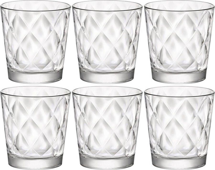 Bormioli Rocco 12x stuks Kaleido waterglazen 240 ml Sapglaze drinkglazen voordelig setje
