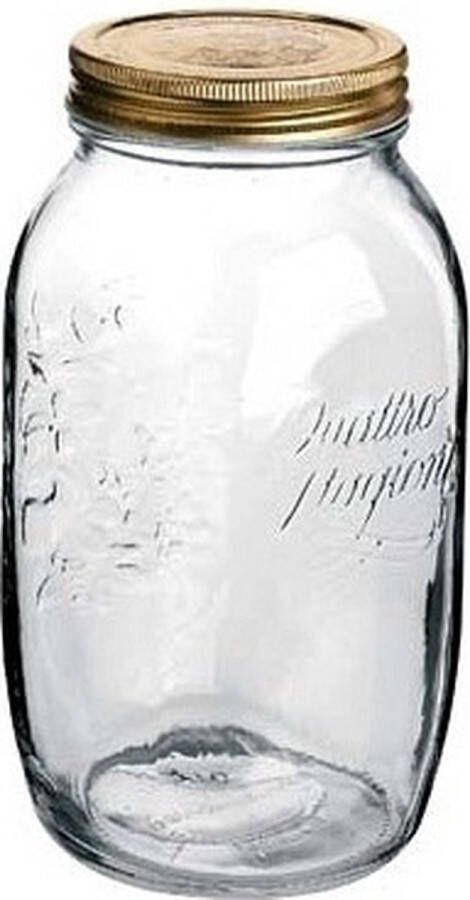 Bormioli Rocco 2x Weckpotten met schroefdeksel 1500 ml Weckpotten