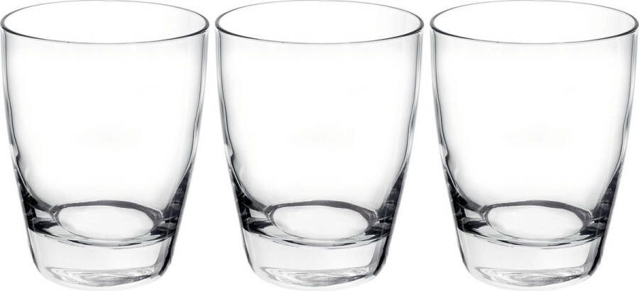 Bormioli Rocco Set van 3x stuks tumbler waterglazen drinkglazen transparant 280 ml Drinkglazen