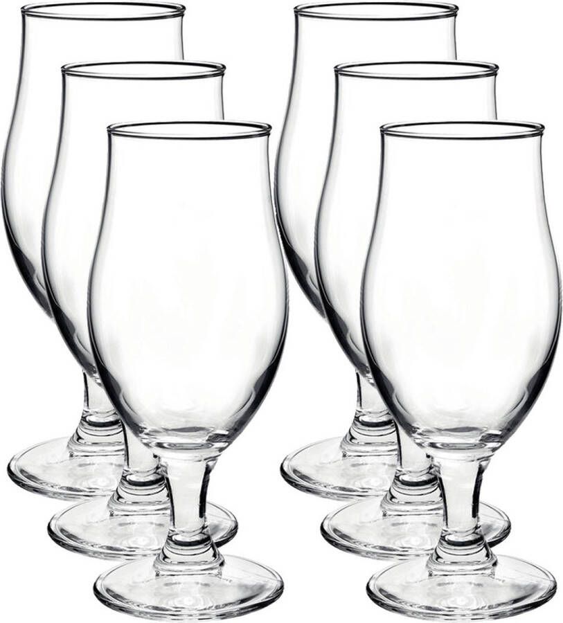 Bormioli Rocco 6x Speciaal bierglazen tulpglazen transparant 375 ml Executive Bierglas