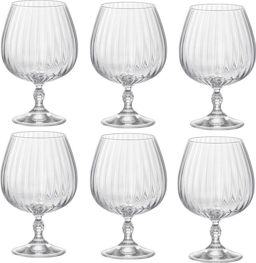 Bormioli Rocco Cognac Glazen America 20's 650 ml 6 stuks