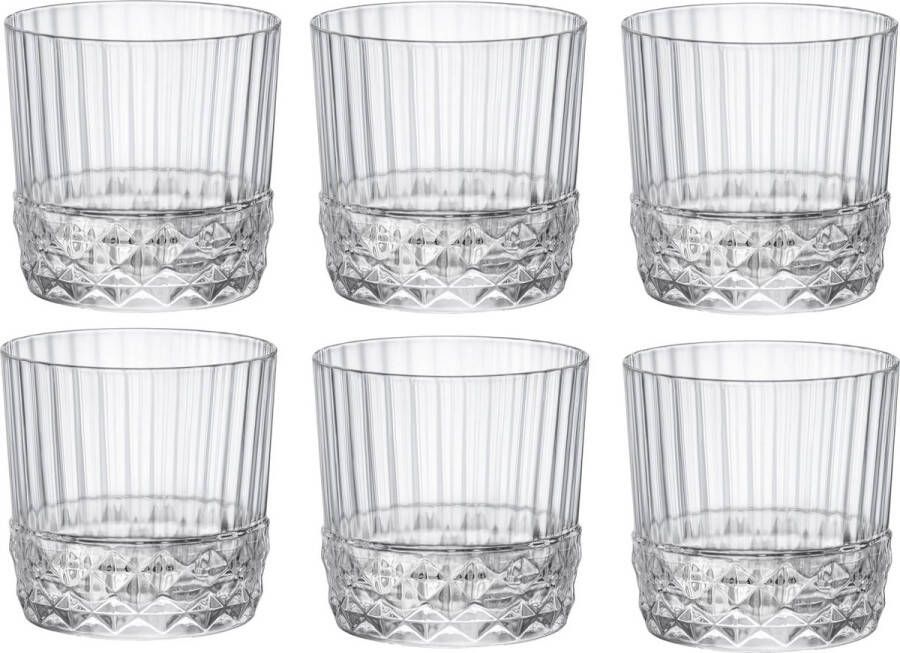 Bormioli Rocco Whiskey Glazen America 20's 300 ml 6 stuks