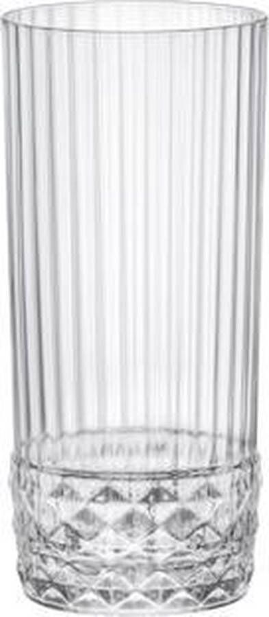 Bormioli 12x Stuks longdrink glazen transparant 490 ml Glazen Drinkglas waterglas longdrinkglas