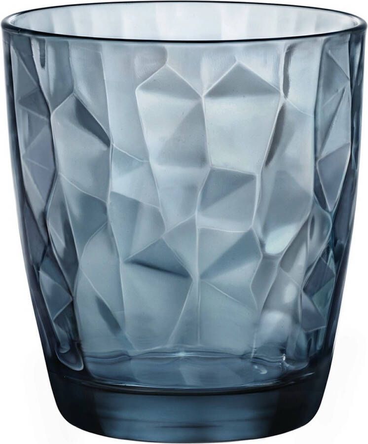 Bormioli Rocco Bormilio Rocco Diamond tumbler-39 cl-blauw-set 6 stuks