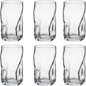 Bormioli Rocco Sorgente Shot Glass Set of 6 Glasses 70ml Clear Glass