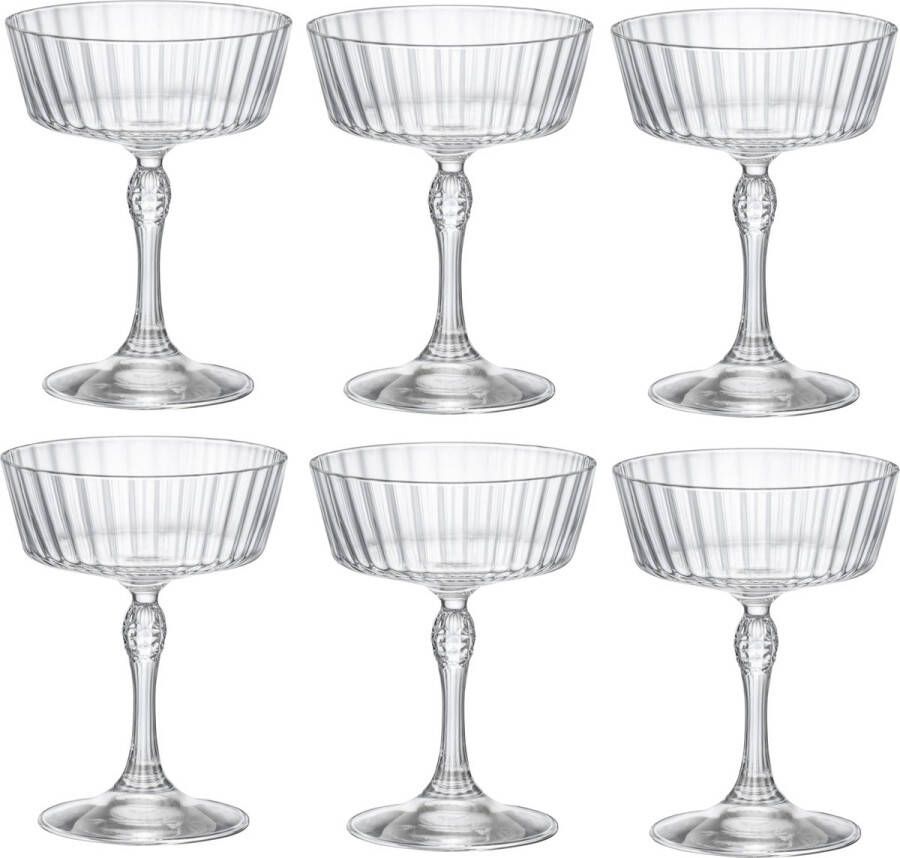 Bormioli Rocco Bormioli Cocktailglazen America 20's 270 ml 6 Stuks