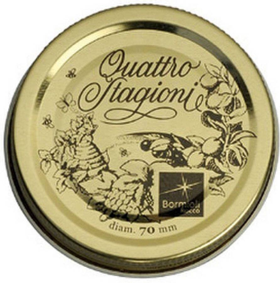 Bormioli Rocco Covers Quattro Stagioni 2 Stuks Gouden Metaal (Ø 70 mm)