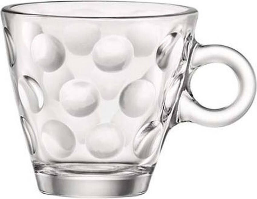 Bormioli Rocco Dots espresso koffieglas 10 cl Set-6