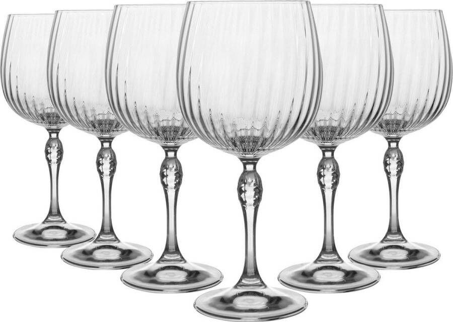 Bormioli Rocco Gin Tonic Glazen America 20's 740 ml 6 stuks