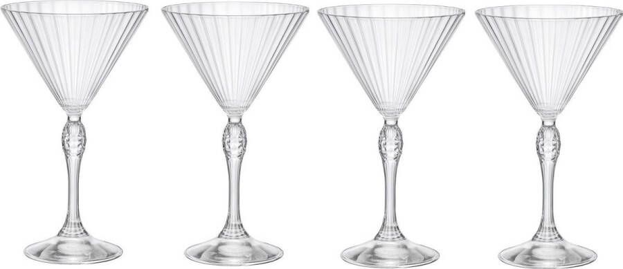 Bormioli Rocco Martini Glazen America 20's 240 ml 4 stuks