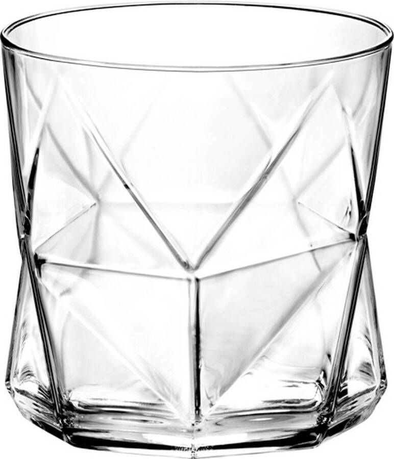 Bormioli Rocco old fashioned glazen Whiskey glazen Drinkglazen Waterglazen Set van 4 Italiaanse kwaliteit Vaatwasser bestendig Cassiopea serie