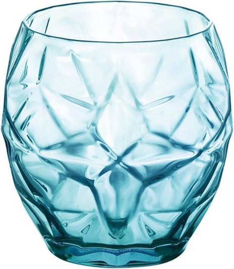 Bormioli Rocco Oriente waterglas 400 ml blauw Set-6