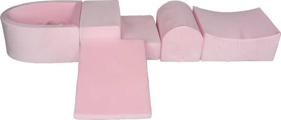 Born Lucky Ballenbak Ballenbad Schip 225 x 45 x 30 cm & 100 Ballen Ø6 cm- Velvet Roze