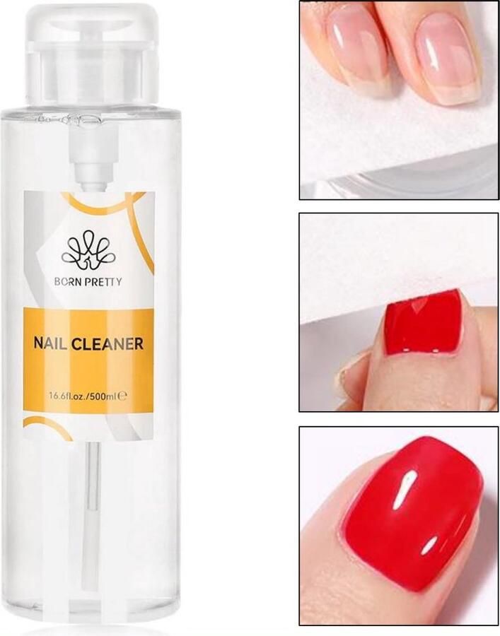 Born Pretty Nagelreiniger 500 ml Nailcleaner Nail cleaner Nail cleanser gellak Nail cleaner voor gelnagels Nail cleaner ontvetter Nailcleanser Nagelcleaner Nagelreiniger gelnagels Nagelreiniger vloeistof