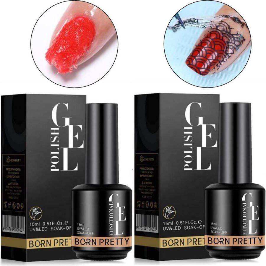 Born Pretty Gellakremover set Gellakremover Gellak remover Gellak verwijderen Gellak cleaner Gellak remover Nagellak remover Nagellakremover Nail Polish remover Nailpolish remover Gellak verwijderaar Magic gellak remover