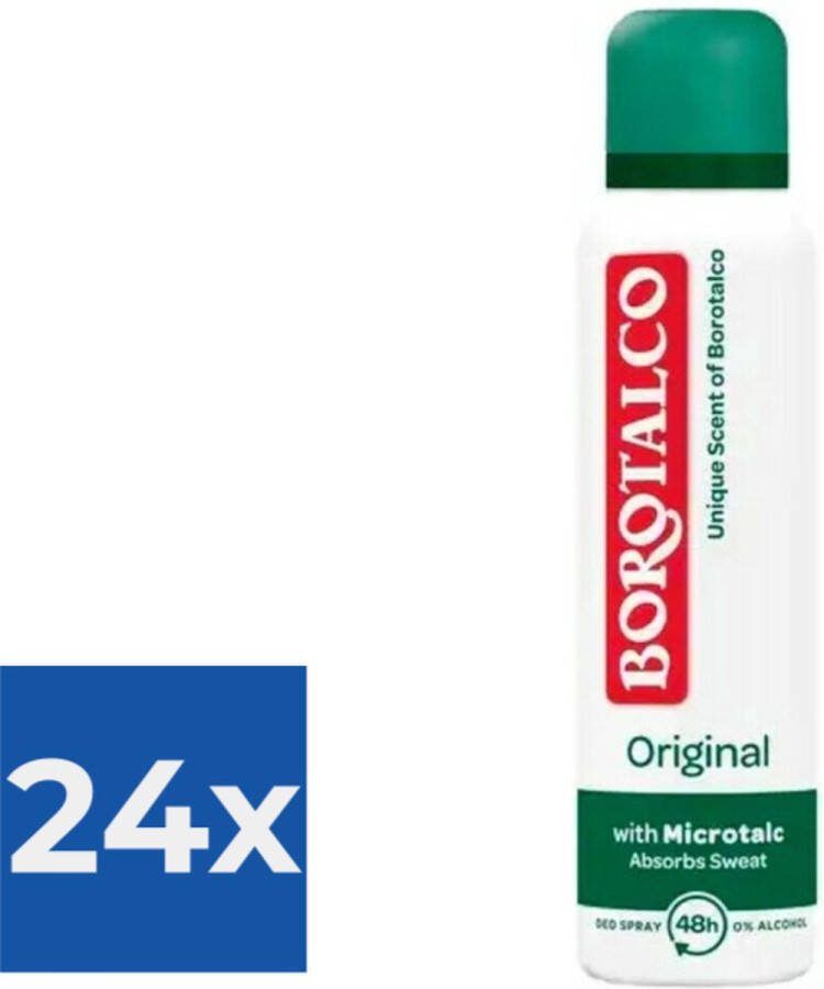 Borotalco Deodorant Spray Original 150ml Voordeelverpakking 24 stuks