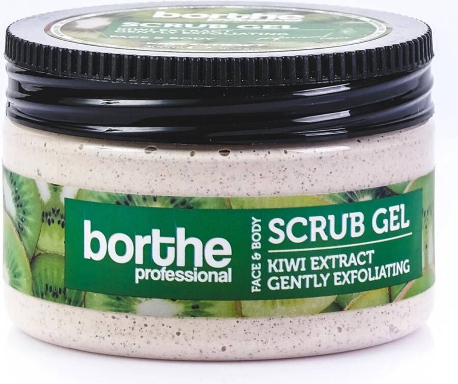 Borthe Professional Face & Body scrub gel- Kiwi extract 300ML