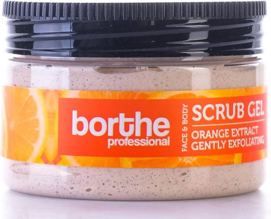 Borthe Professional Face & Body scrub gel- Orange extract 300ML