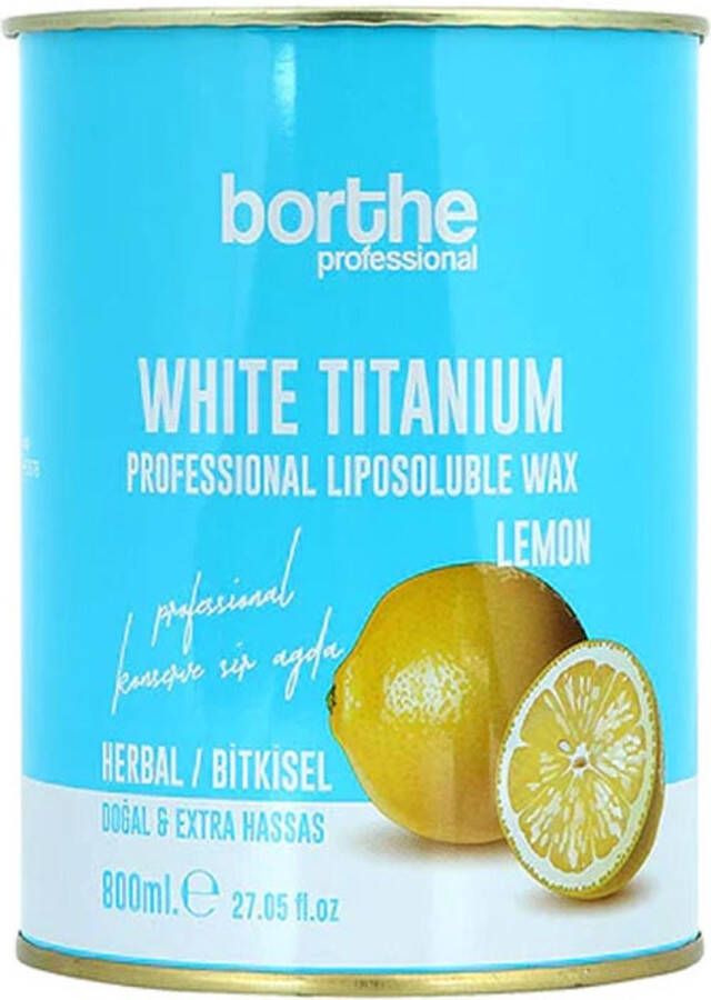 Borthe Professional Liposoluble Wax Lemon Ontharingswax Blik Herbal