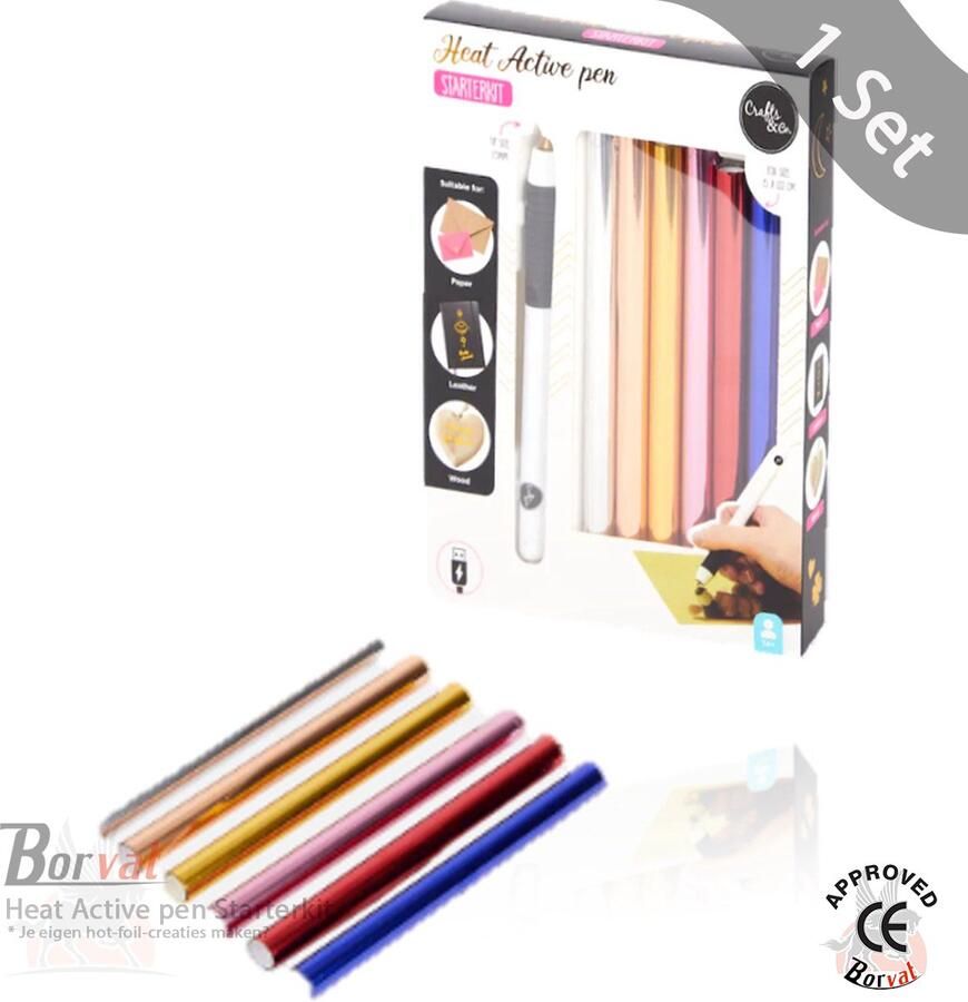 Borvat Goudfolie Heat Active Pen Kaarten Bullet journals Plakboeken Embossingpen Warmte pen
