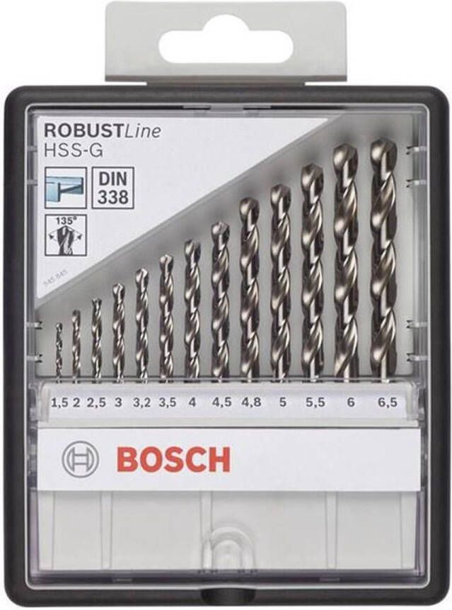 Bosch 13-delige Robust Line metaalborenset HSS-G 135�