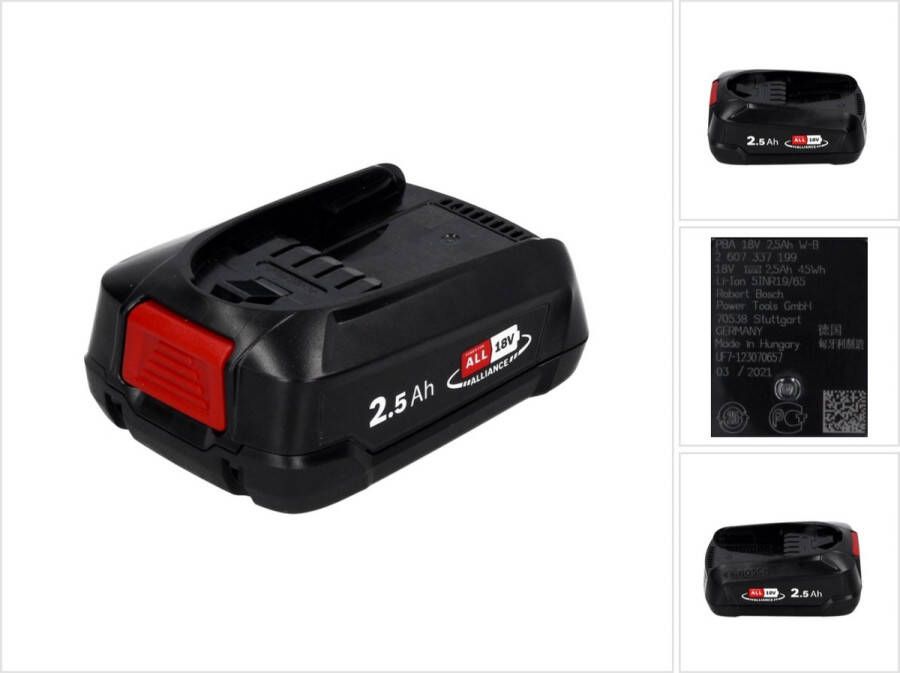 Bosch 18 Volt Gereedschapsaccu Lithium-Ion 2.5 Ah - Foto 2