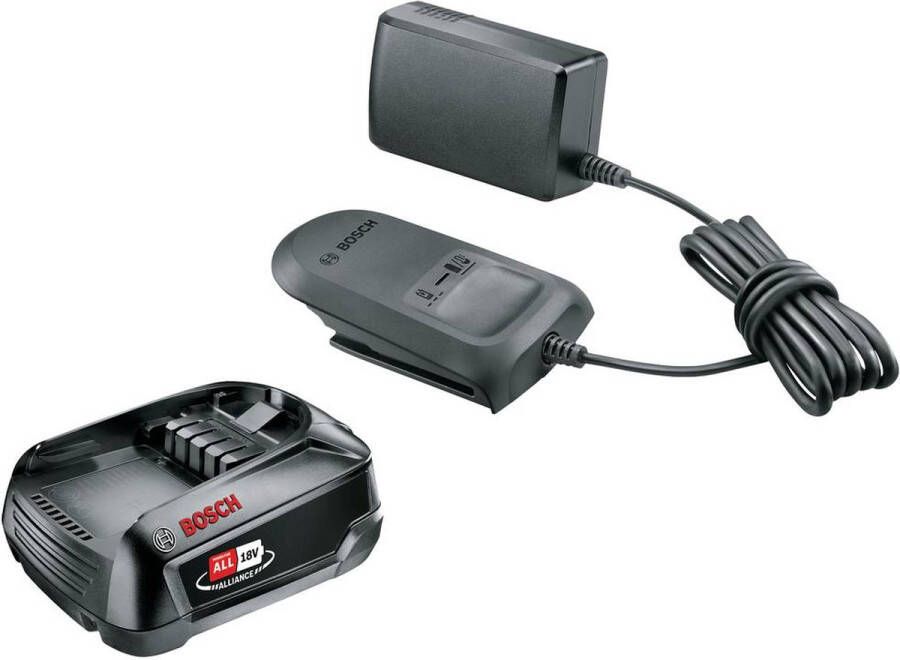 Bosch 18V Alliance Gereedschapsaccu en lader Starterkit Met 1x 18V accu en 2.5 Ah lader