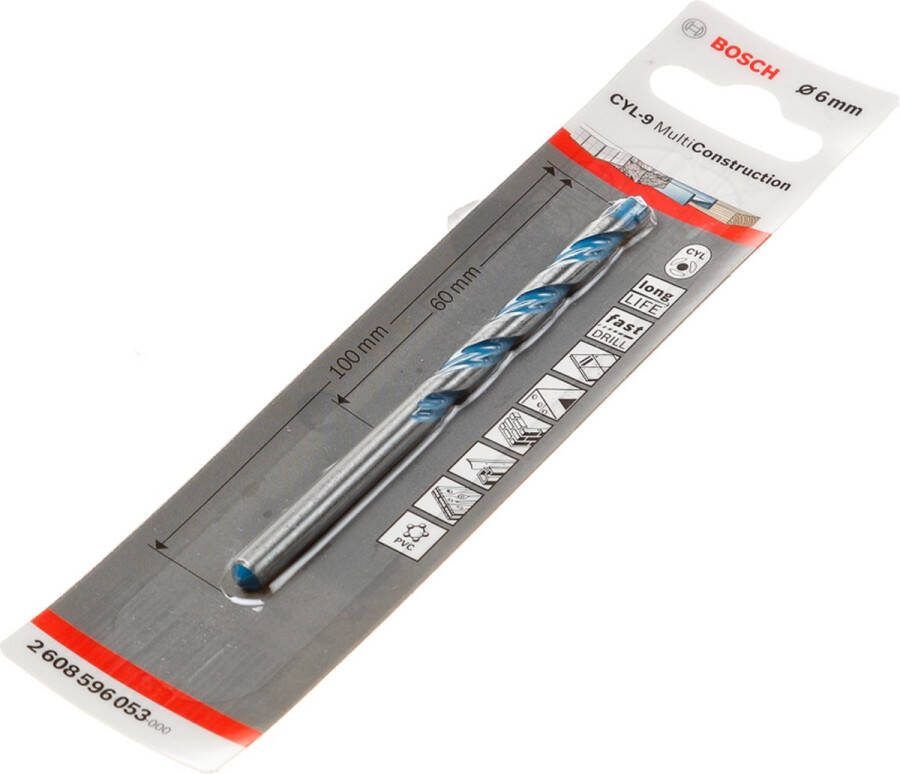 Bosch 2608900611 EXPERT Universeelboor CYL-9 MultiConstruction 6x60x100mm
