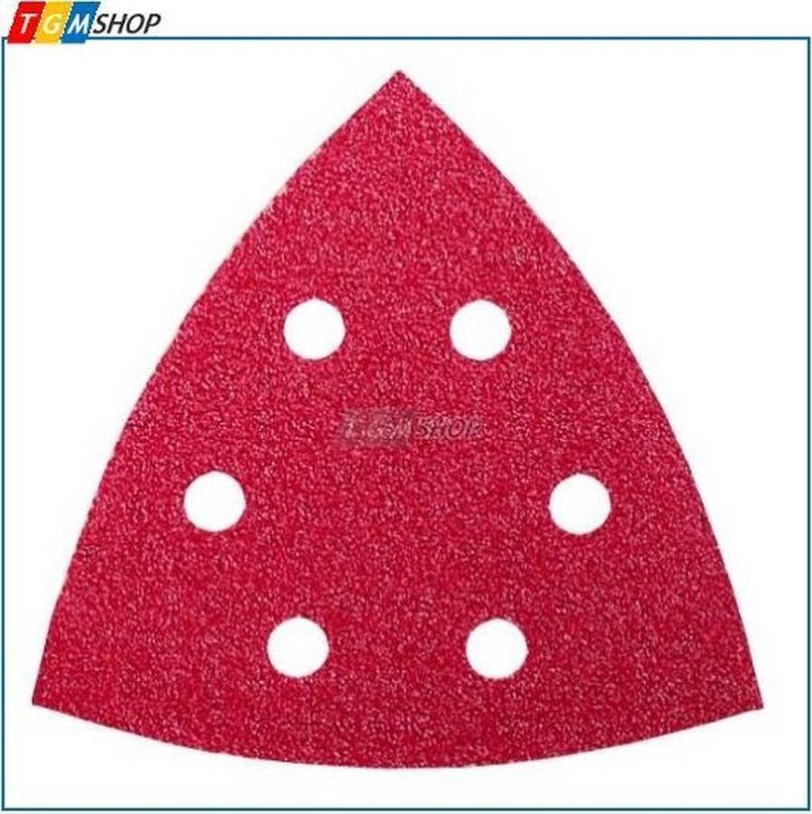 Bosch 2609256304 105 mm schuurblad voor deltaschuurmachine met 6 gaten klittenbandbevestiging korrel-240 (5 stuks) hout metaal