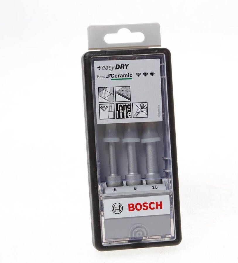 Bosch 3-delige Robust Line set diamantboren Voor droog boren Easy Dry Best for Ceramic