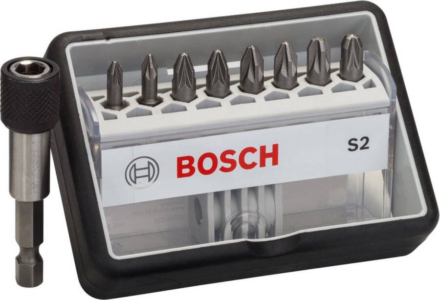 Bosch 8+1-delige Robust Line bitset S Extra Hard 25 mm 8+1-delig
