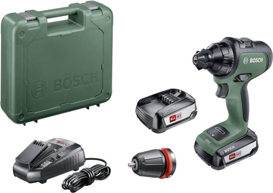 Bosch AdvancedDrill 18 accu schroefboormachine Lichtgroen model Met koffer Met 2x 18 V accu's en lader