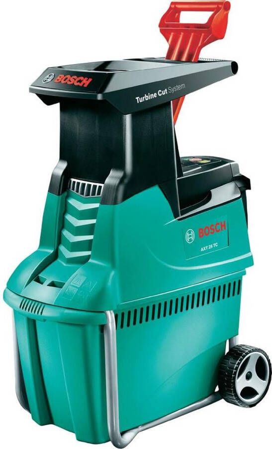 Bosch AXT 25 TC Hakselaar 2500W Capaciteit 230 kg h Inclusief grasopvangbak (53 l) en praktische aanduwstok