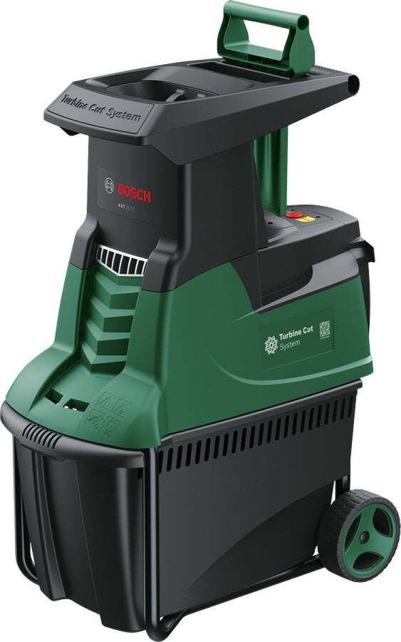 Bosch AXT 25 TC Hakselaar 2.500 W Incl. 53L opvangbak en aanduwstok