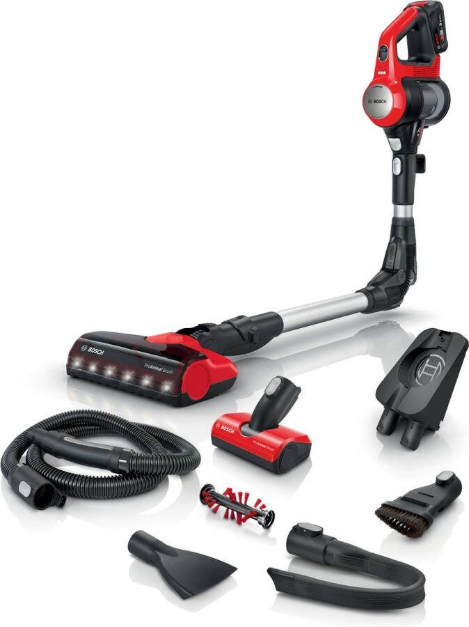 Bosch BCS711PET Unlimited 7 Steelstofzuiger zonder zak Rood