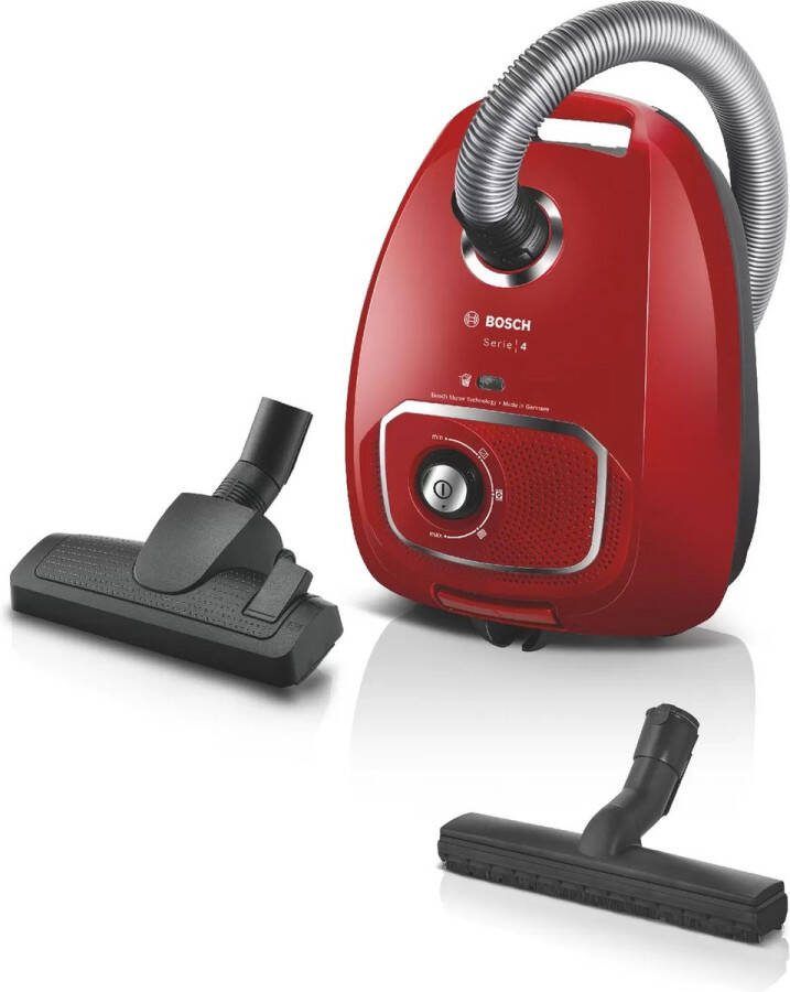 Bosch BGLS4X380 Serie 4 Stofzuiger met zak Rood