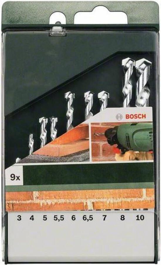 Bosch Boorset 9-delig Steenboren