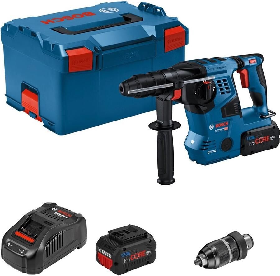 Bosch GBH 18V-28 CF Boorhamer (2xPC18V 8 0Ah GAL1880) 0611921002