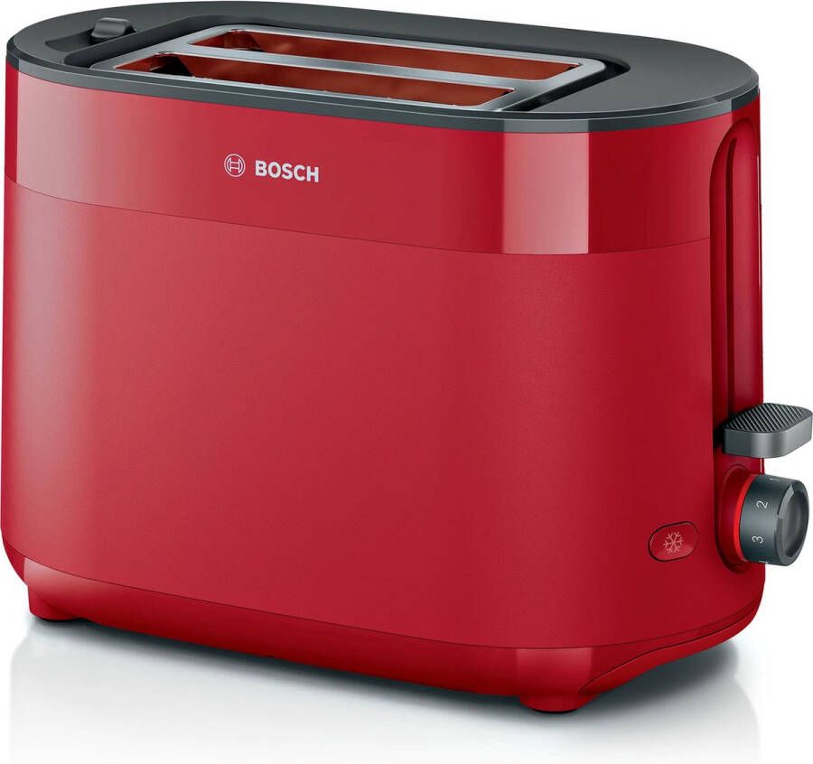 Bosch Broodrooster TAT2M124 MyMoment Rood 2 sneetjes Automatische broodcentrering