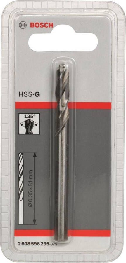 Bosch Centreerboor Hss-g 6.35 X 81mm