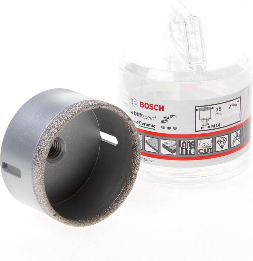Bosch Diamantboren voor droog boren Dry Speed Best for Ceramic 75 x 35 mm