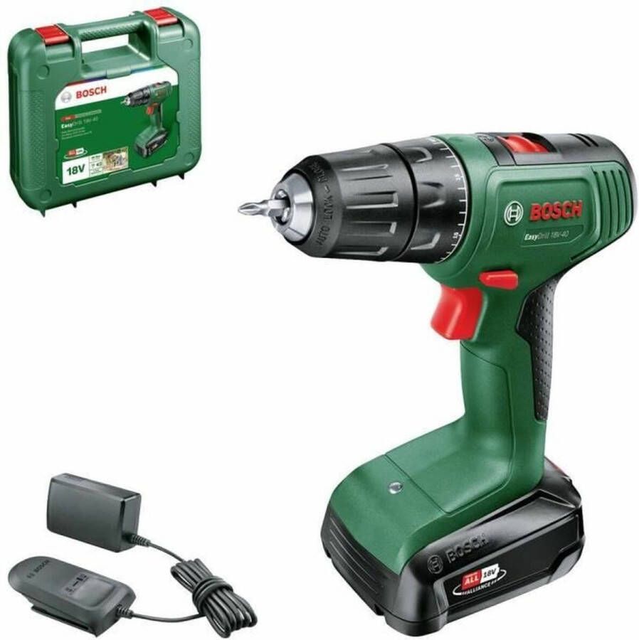 Bosch EasyDrill 18V-40 Accuschroefboormachine Met 18 V Li-Ion accu (2.0 Ah) en een lader