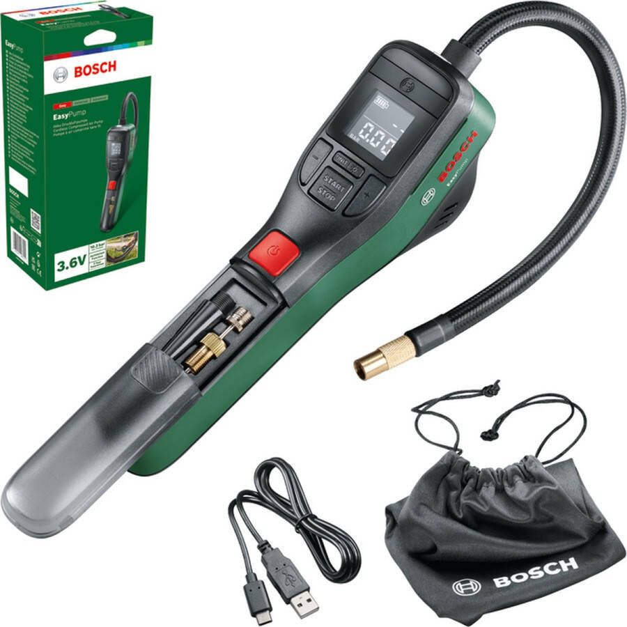 Bosch Acculuchtpomp Easypump 10 3 Bar 21 X 10 Cm Groen zwart