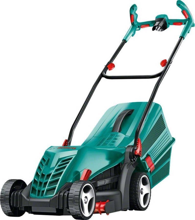 Bosch Elektrische Grasmaaier ARM 3400 1300W Gazonmaaier met grasopvangbak van 40 liter Ergoflex grepen